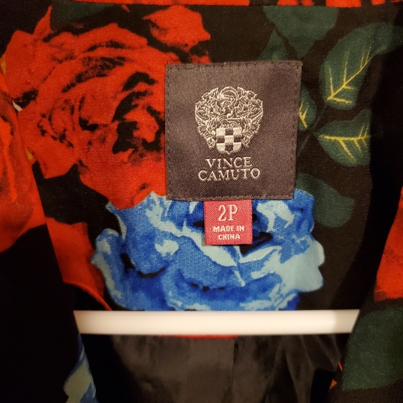 Vince Camuto 2P Rose Design Blazer - Picture 2 of 4